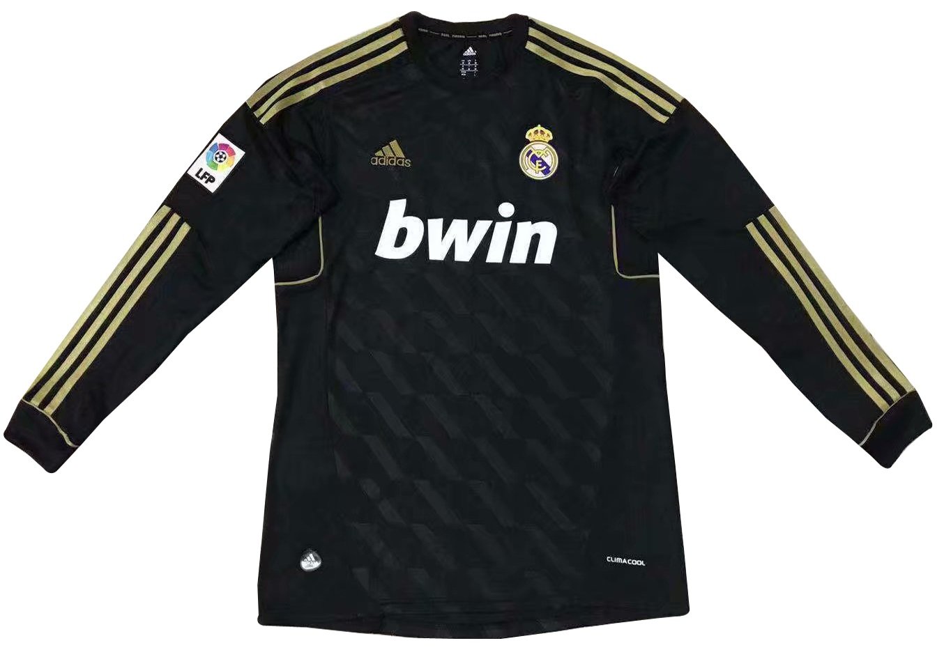Camisa retro Adidas Real Madrid 2011 2012 II jogador manga comprida